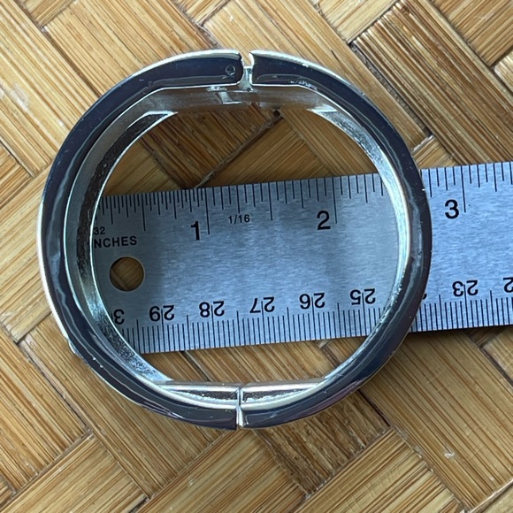 Robert Lee Morris wide silver bangle/cuff bracelet RLM Soho - Picture 6 of 9